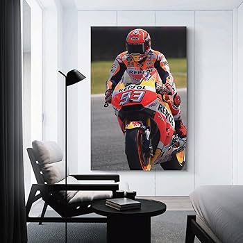 Amazon.co.jp: アートパネル 背景絵画 MotoGp マルク マルケス
